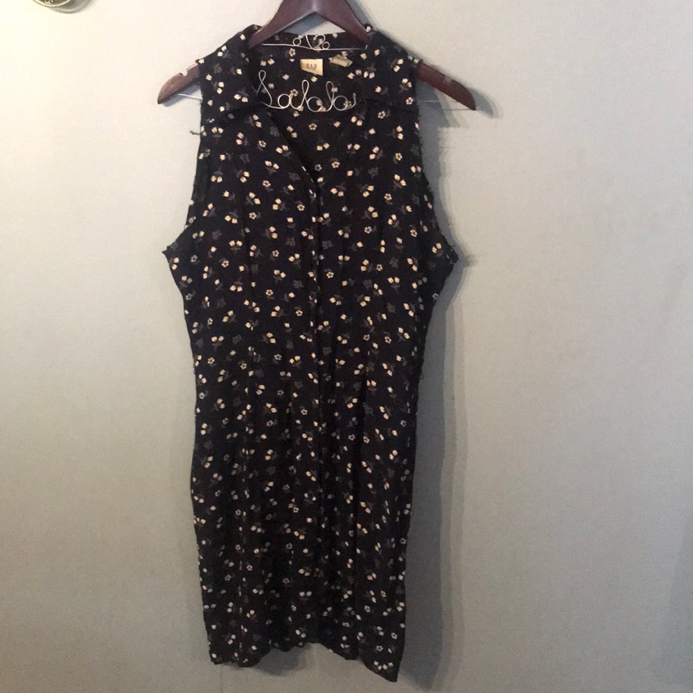 Floral button down dress